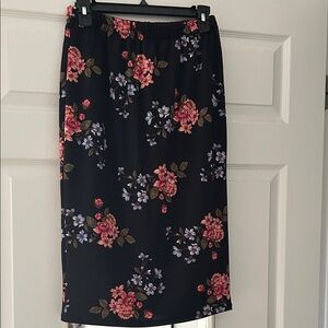 Zadie Bs Floral Black Skirt